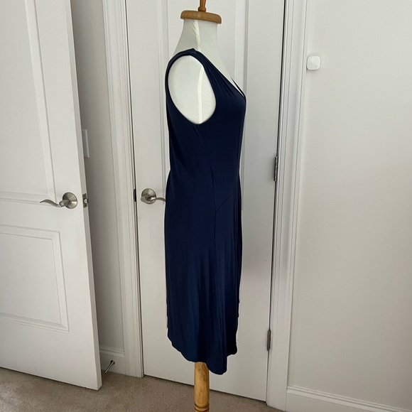 Garnet Hill, Navy Dress, Size Small - Picture 4 of 12